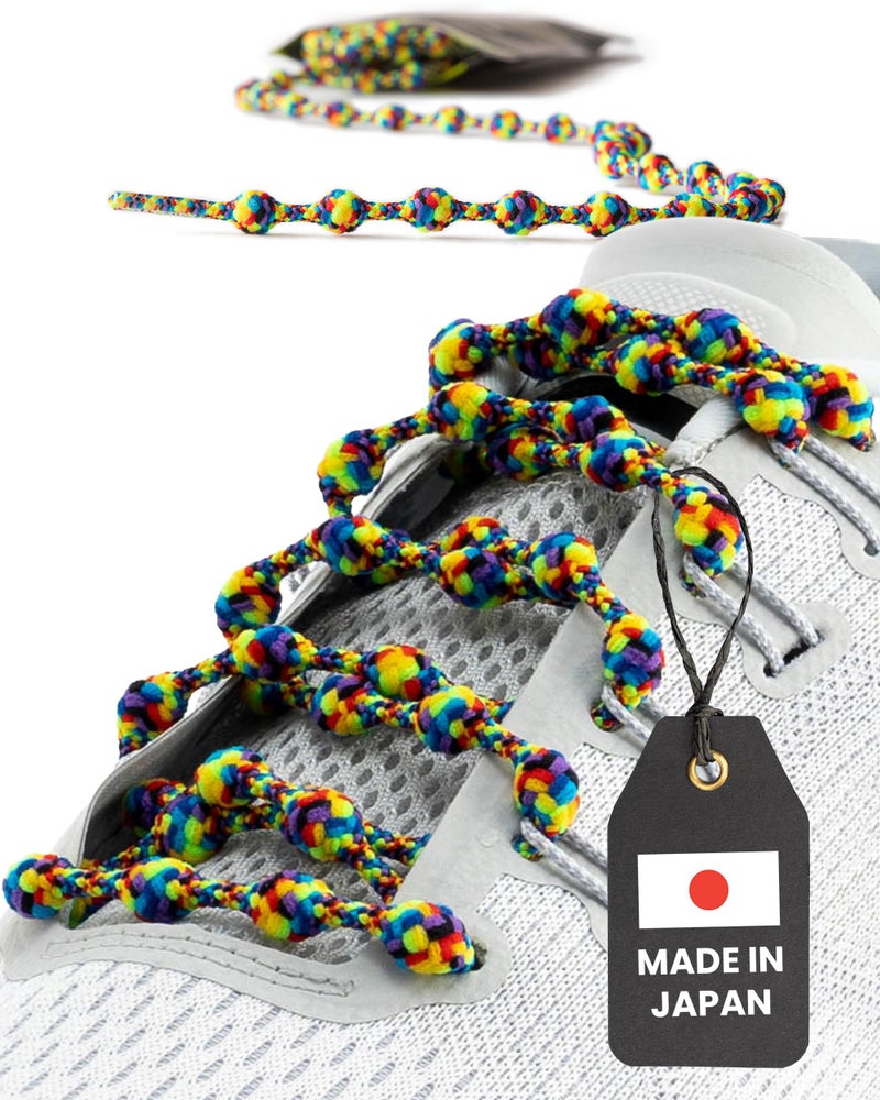 Caterpy RUN - Ultimate No Tie Shoelaces for Adults & Kids - Versatile & Easy-to-Use Shoe Laces - Tie Dye, Standard, Single Pack - Image 1